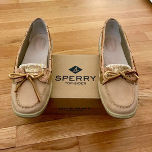 Sperry Gold and Cork Angelfish Boat Shoe - Size 11